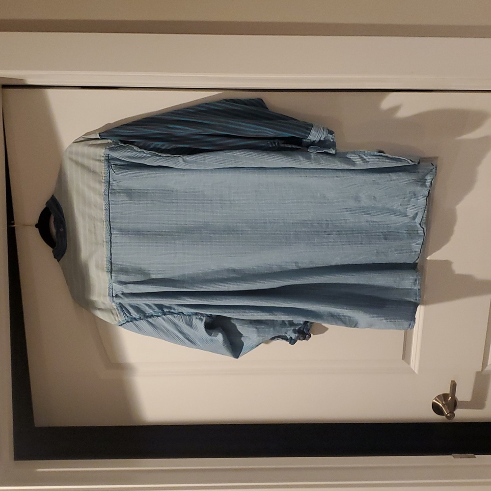 Oversized Cotton Patchwork Button-Down - image 8